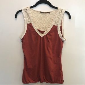 Prana Tops - prAna Burnt Red Crochet Boho Tank Top Prana Tops - prAna Burnt Red Crochet Boho Tank Top